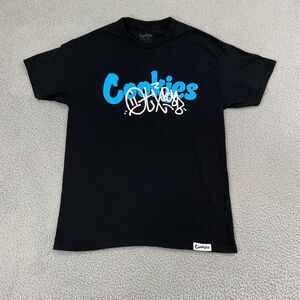 Cookies SF x OTXBOYZ Graffiti Shirt Men L Black Short Sleeve Tee Streetwear